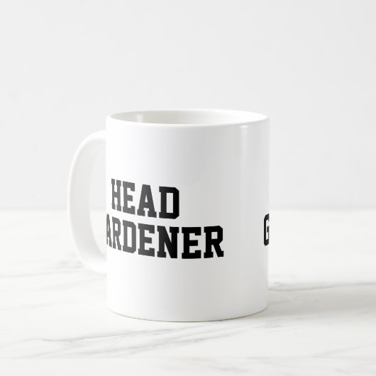Tête Gardener tasse à café (Devant gauche)