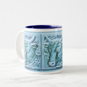 Tête Majolica inspiré Art Café Mug (Devant gauche)