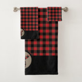 Tête rouge d'orignaux de plaid de Buffalo (En situation)