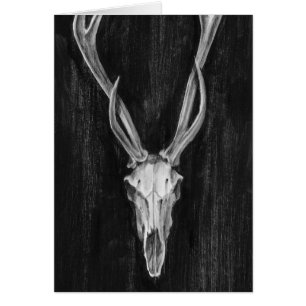 Tête rustique d'animal de cerfs communs