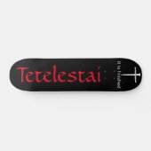 Tetelestai Three Nails Christelijk Skateboard (Horizontaal)