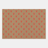 Têtes de cerfs rustiques Feuilles de papier d'enve (Devant 3)