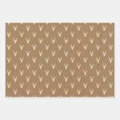 Têtes de cerfs rustiques Feuilles de papier d'enve (Devant 2)