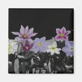 Têtes de fleurs dans l'espace - Aimant
