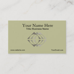 Têtes de gris Logo Modèle de carte de visite