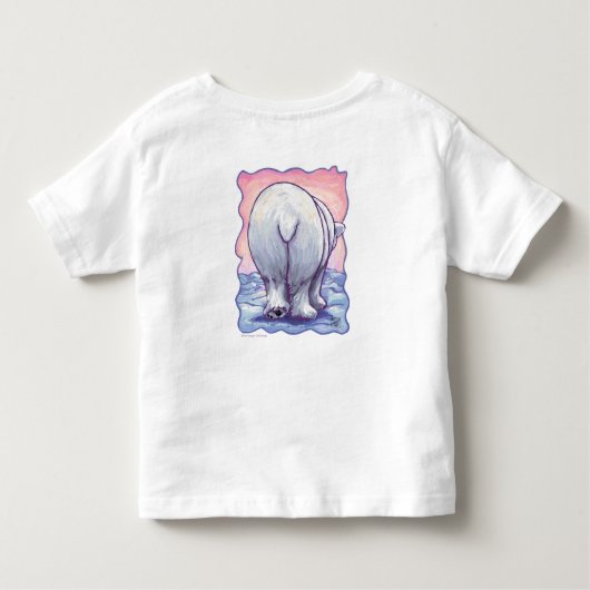 Têtes mignonnes et Queues T-shirt ours polaires (Dos)