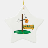 Tetherball Champ Keramisch Ornament (Voorkant)
