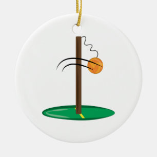 Tetherball Keramisch Ornament