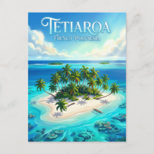 Tetiaroa-atol Frans-Polynesië Briefkaart