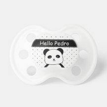 Bébé noir et blanc de monochrome de panda