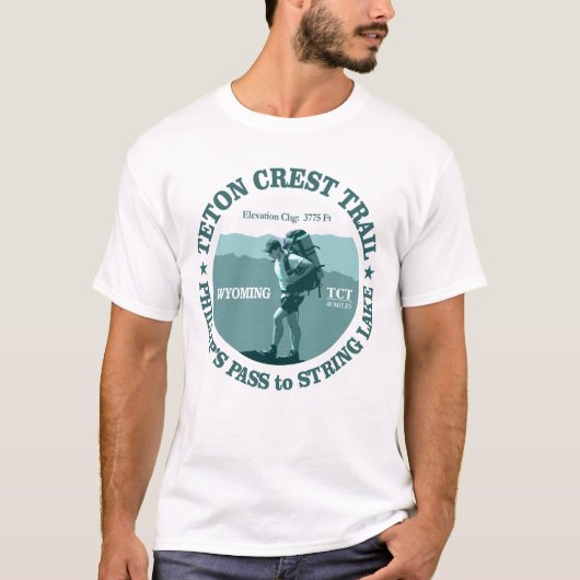 Teton Crest Trail (rd) T-shirt (Voorkant)