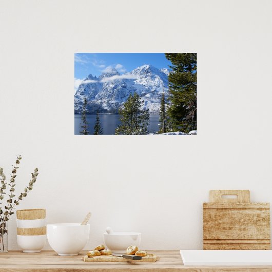 Teton Mountain Range Poster (Keuken)