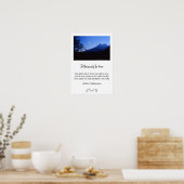 Teton Mountains Silhouette Photo Poster (Cuisine)