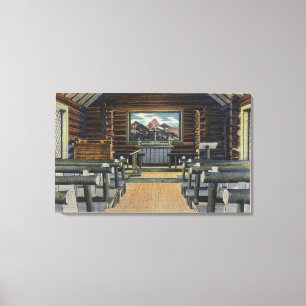 Teton National Park, WY - The Alter Canvas Afdruk