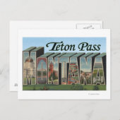 Teton Pass, Montana Briefkaart (Voorkant / Achterkant)