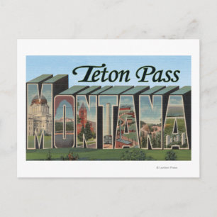 Teton Pass, Montana Briefkaart