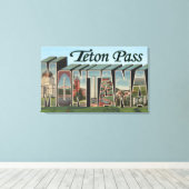 Teton Pass, Montana Canvas Afdruk (Insitu (Houten vloer))
