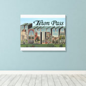 Teton Pass, Montana Canvas Afdruk (Insitu (Houten vloer))