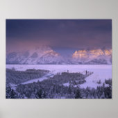 Teton Range from Snake River Overlook, Grand Poster (Voorkant)