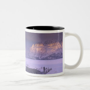 Teton Range vanuit Snake River Overlook, Grand Tweekleurige Koffiemok