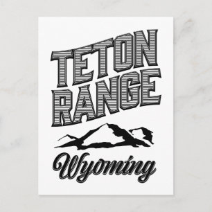 Teton Range, Wyoming Briefkaart