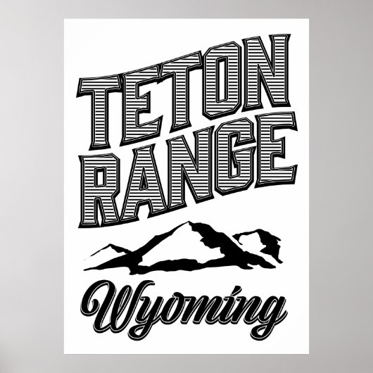 Teton Range, Wyoming Poster (Voorkant)