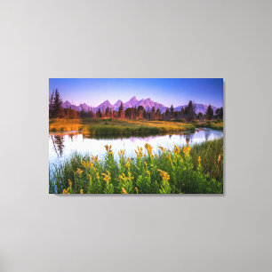 Teton Sunrise Canvas Afdruk