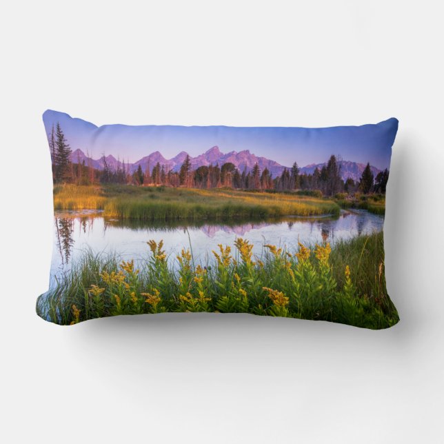 Teton Sunrise Kussen (Voorkant)