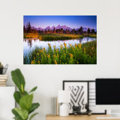 Teton Sunrise Poster (Thuiskantoor)