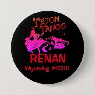 Teton Tango-naamlabel Ronde Button 7,6 Cm
