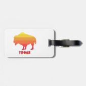 Tetons Bison Bagagelabel (Achterkant horizontaal)