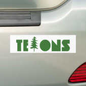 Tetons Bumpersticker (Op auto)