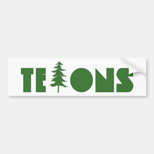 Tetons Bumpersticker (Voorkant)
