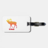 Tetons Elk Bagagelabel (Achterkant horizontaal)