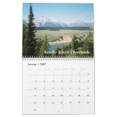 Tetons grand de calendrier de Yellowstone (Jan 2027)