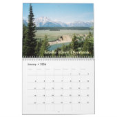 Tetons grand de calendrier de Yellowstone (Jan 2026)
