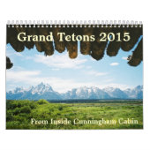 Tetons grand de calendrier de Yellowstone 2015 (Protection)