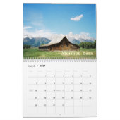 Tetons grand de calendrier de Yellowstone 2015 (Mar 2027)