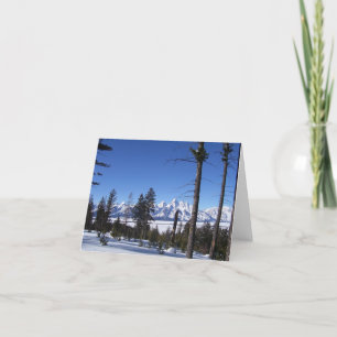 Tetons in Februari Kaart