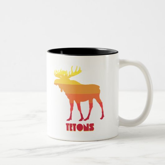 Tetons Moose Tweekleurige Koffiemok (Rechts)