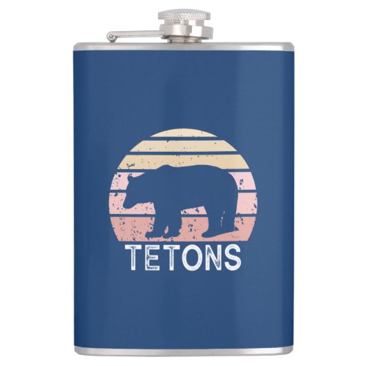 Tetons Retro Beer Heupfles (Voorkant)
