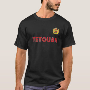 Tetouan Marokko National Flag Heart Emblem Crest T-shirt