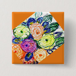 Tetradic badge vierkante button 5,1 cm