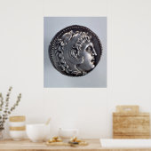 Tetradrachma met Alexander de Grote Poster (Keuken)