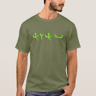 Tetragrammaton Modern Paleo Hebrew Green Lettering T-shirt