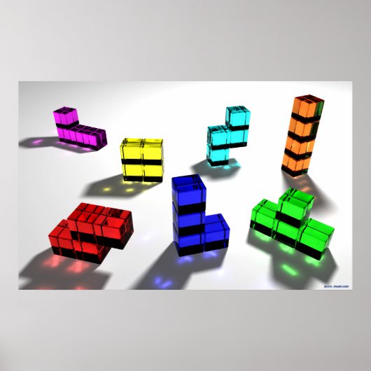 Tetrominoenen Poster (Voorkant)