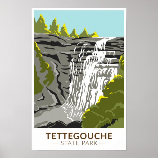 Tettegouche State Park Minnesota Vintage Poster (Voorkant)