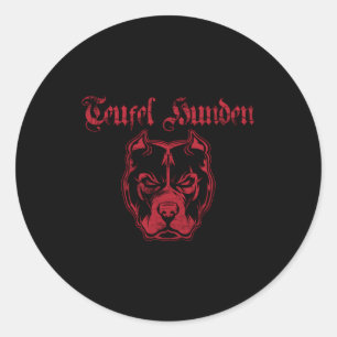 Teufel Hunden Ronde Sticker