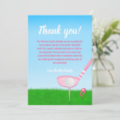 Teup Pink Golf Sexe Révéler Merci bébé (Debout devant)