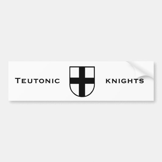 Teutonic Knight Bumpersticker (Voorkant)